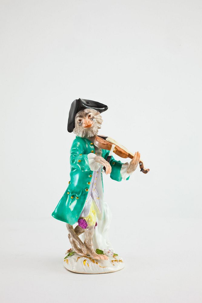 Violinist for the Monkey Band by Meissen Porcelain Manufactory (Manufacturer)