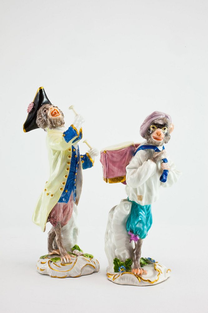 Drum Beater for the Monkey Band by Meissen Porcelain Manufactory (Manufacturer)