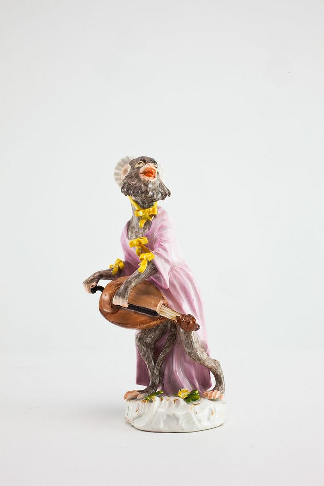 Hurdy-Gurdy Player for the Monkey Band by Meissen Porcelain Manufactory (Manufacturer)
