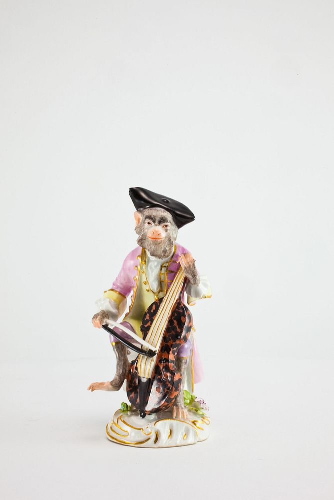 Cellist for the Monkey Band by Meissen Porcelain Manufactory (Manufacturer)