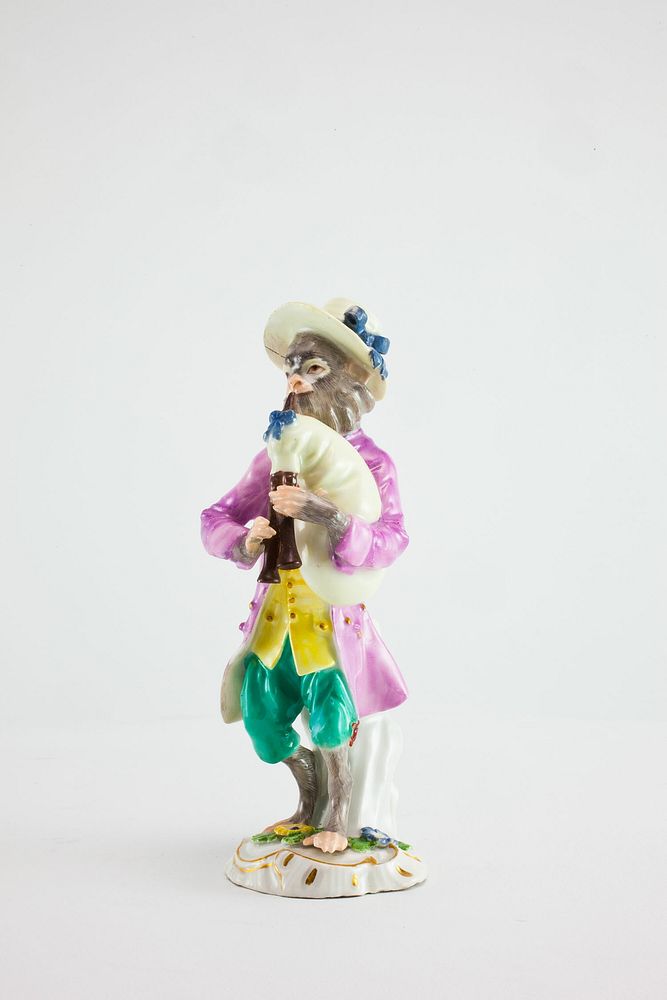 Bagpiper for the Monkey Band by Meissen Porcelain Manufactory (Manufacturer)