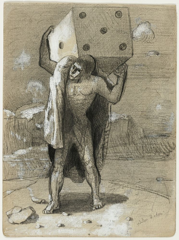 The Die, also called the Weight of Passions by Odilon Redon