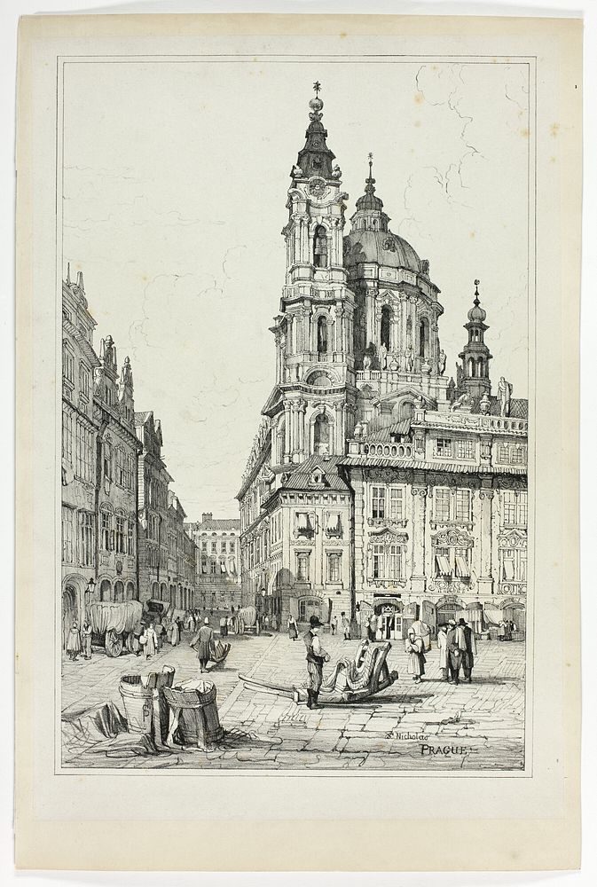 St. Nicholas, Prague by Samuel Prout