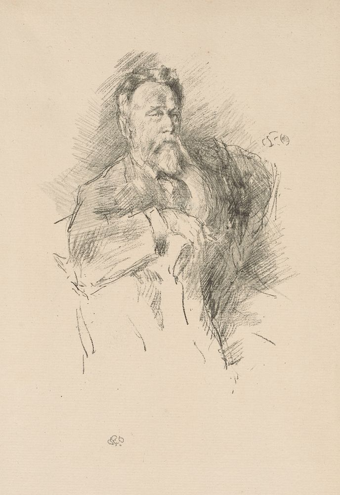 Sketch of William E. Henley by James McNeill Whistler