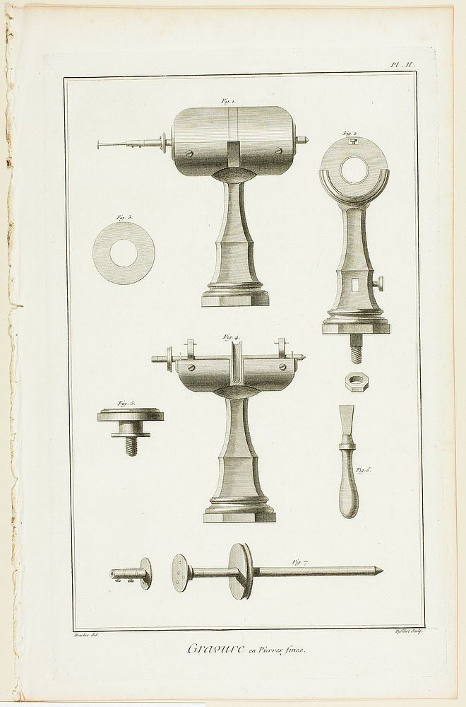 Gem Engraving, from Encyclopédie by A. J. Defehrt