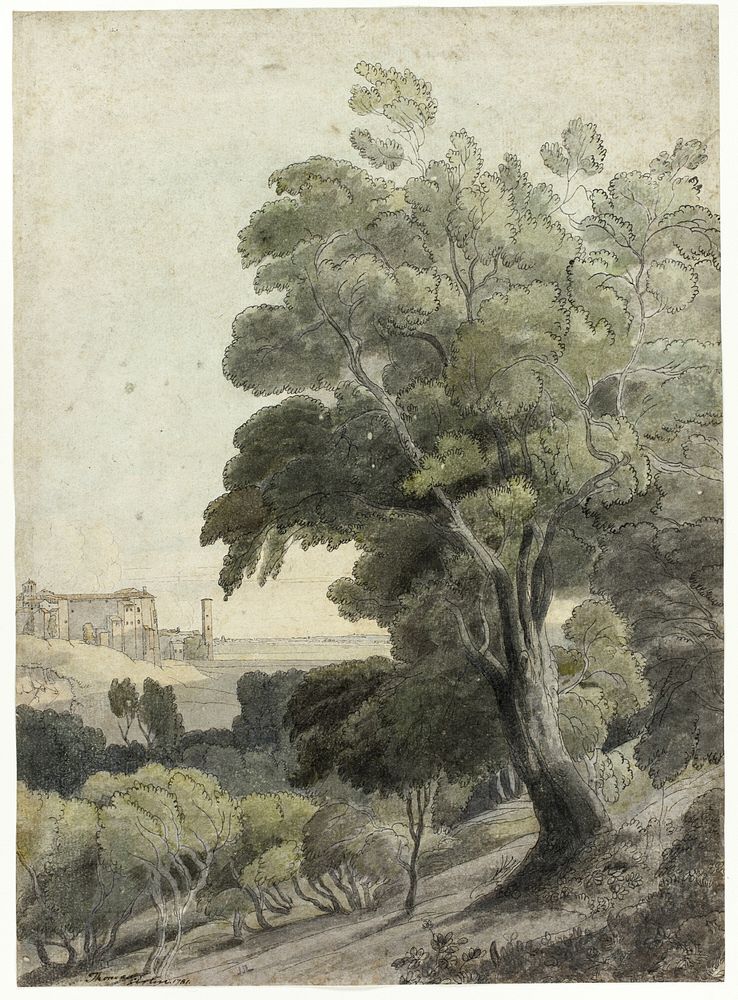 Tivoli, Showing Rome in the Distance by Francis Towne