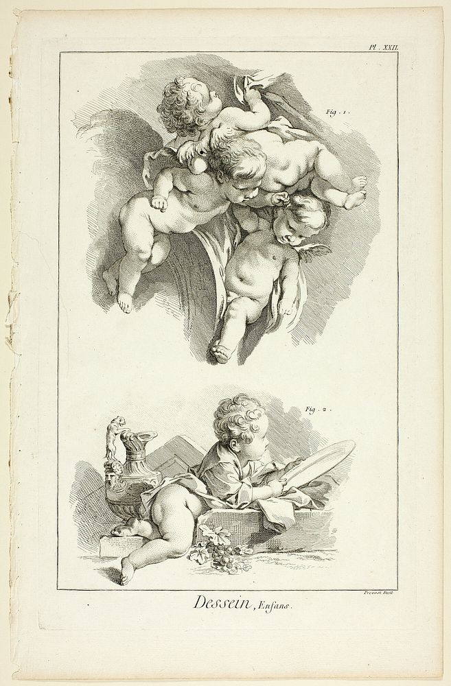 Design: Children, from Encyclopédie by Benoît-Louis Prévost