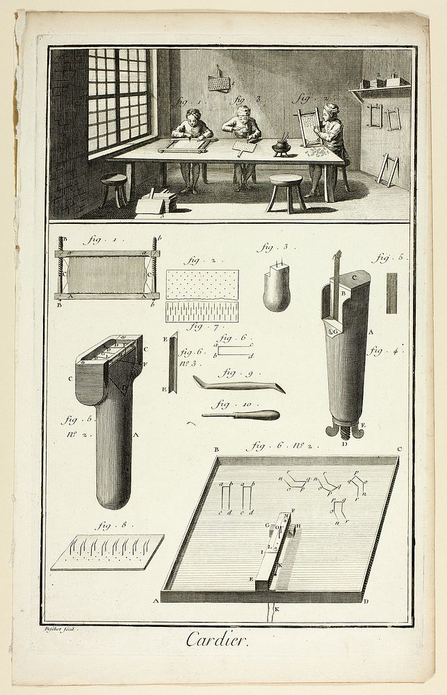 Card-Maker, from Encyclopédie by A. J. Defehrt