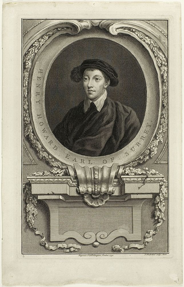Henry Howard, Earl of Surrey by Jacobus Houbraken
