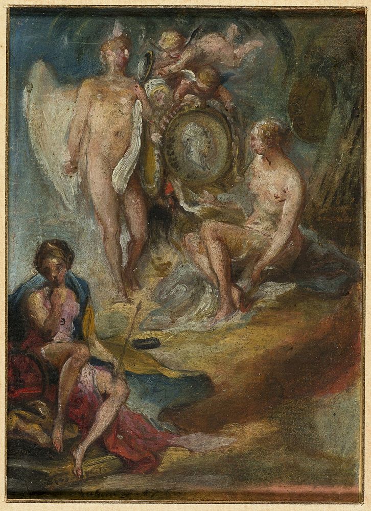 Allegory by Gabriel Jacques de Saint-Aubin