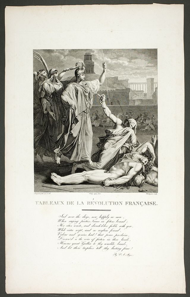 Frontispiece to the Tableaux de la révolution française by Claude Nicolas Malapeau (Engraver)