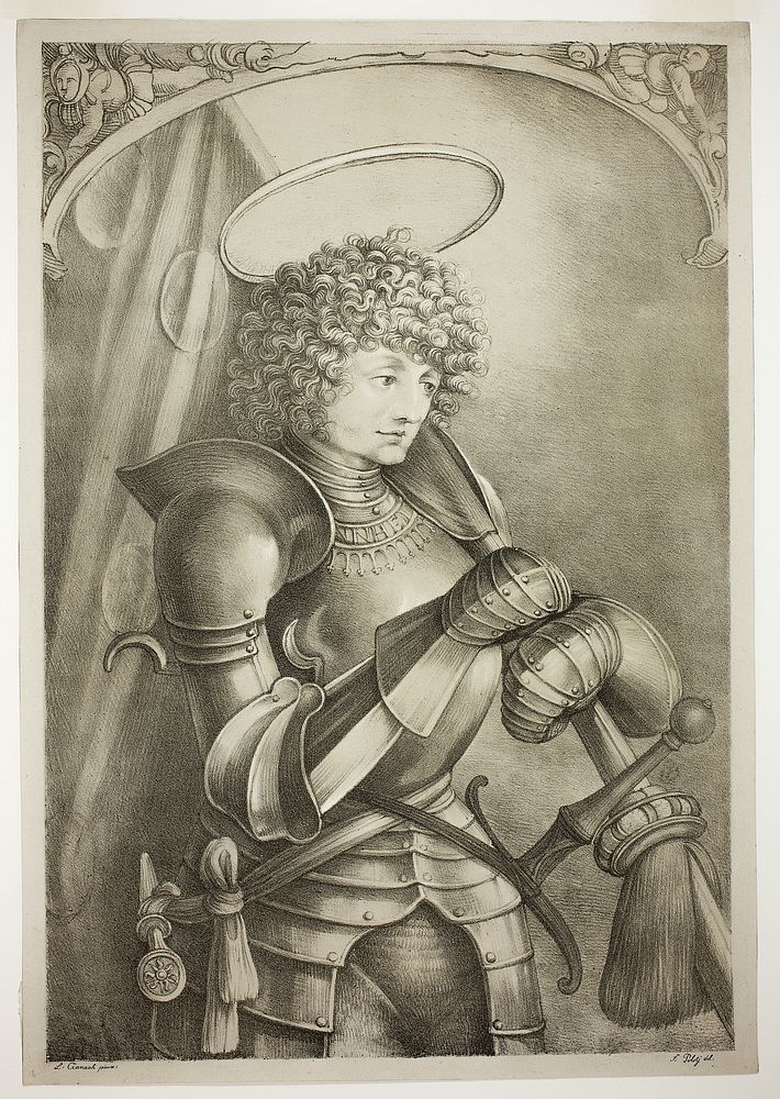 Saint George in Armor by Ferdinand Piloty