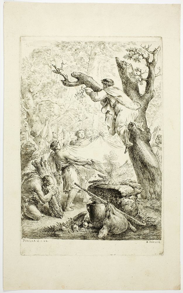 Scene from Pliny by Christian Bernhard Rode