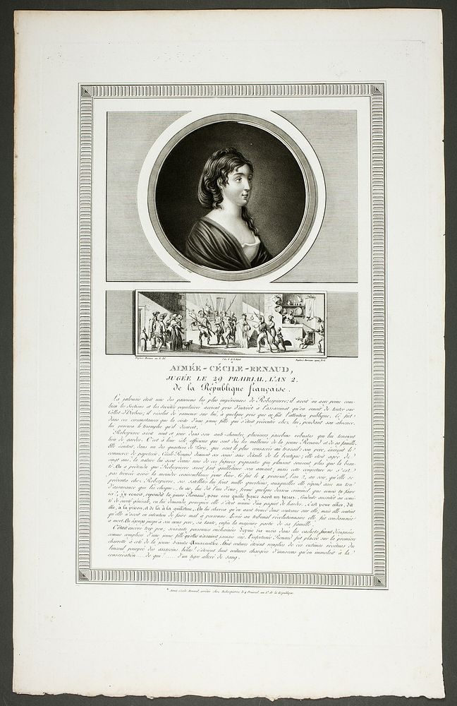 Aimée-Cécile-Renaud, from Tableaux historiques de la Révolution Française by Levachez, père et fils