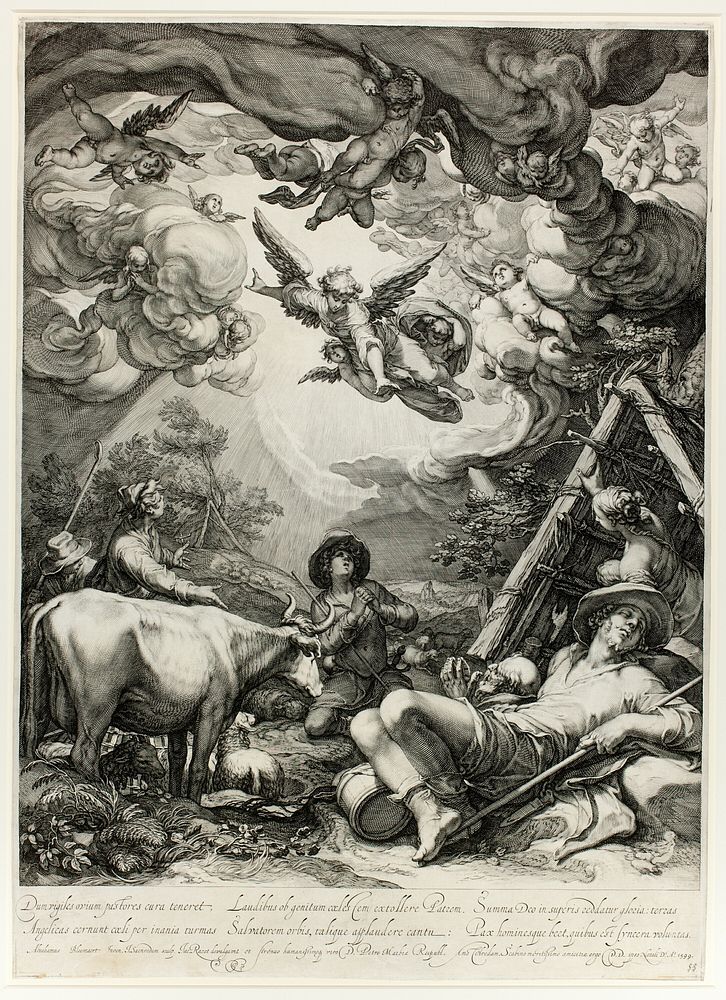 The Annunciation to the Shepherds by Jan Saenredam
