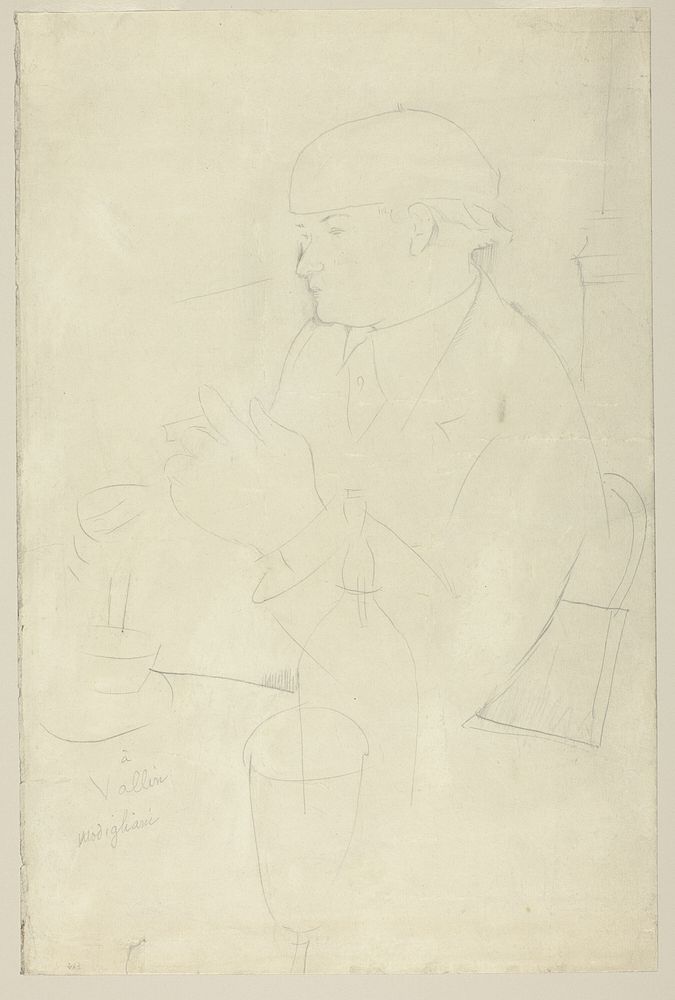 Portrait of Vallin by Amedeo Modigliani