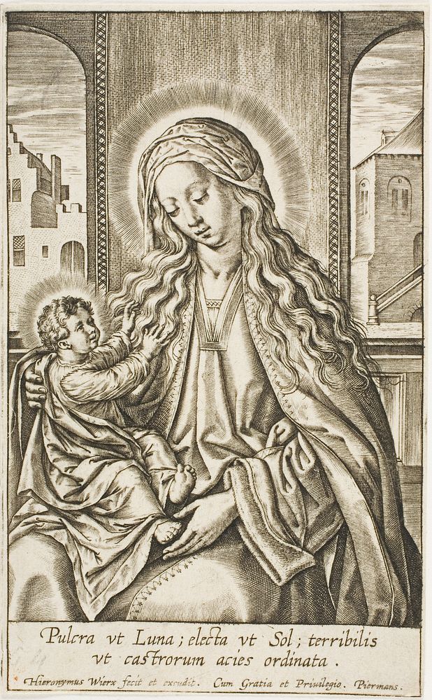 The Virgin and Child by Jerome Wierix