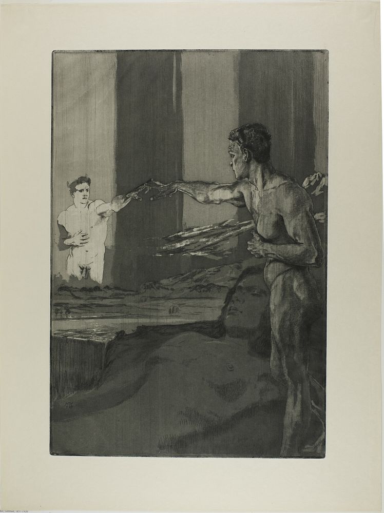 Philosopher, plate three from One Death, Part II by Max Klinger
