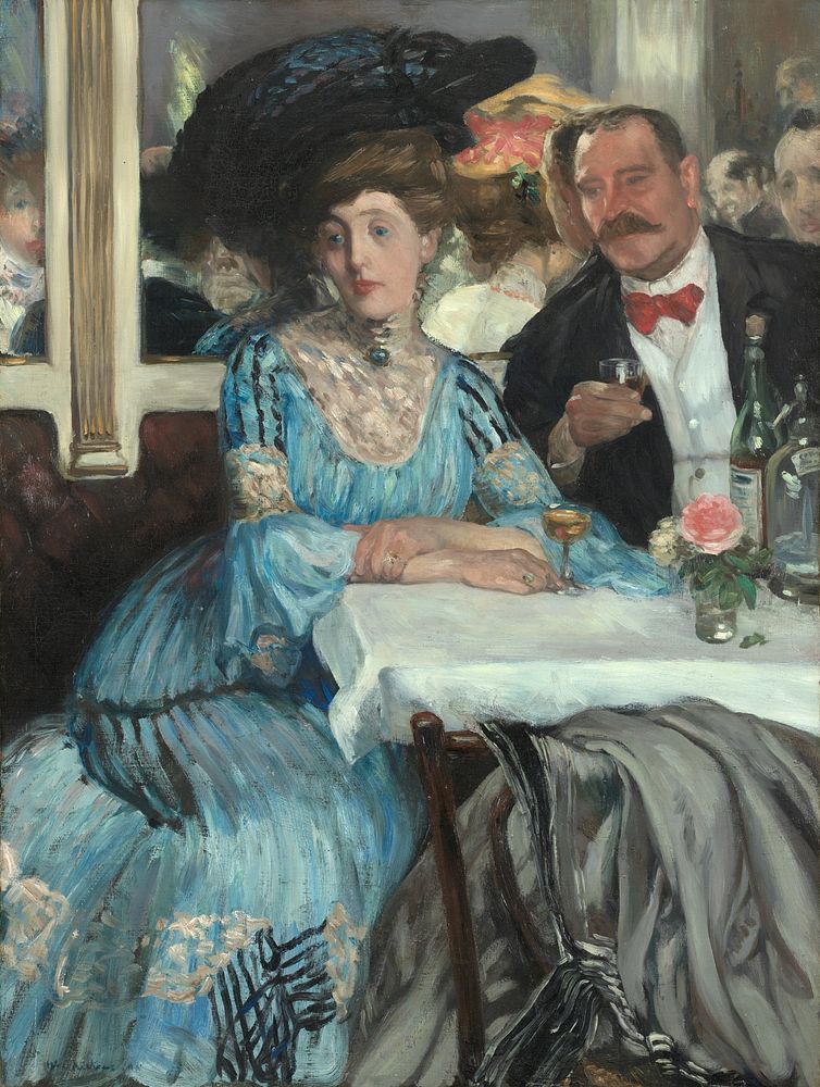 At Mouquin's by William James Glackens