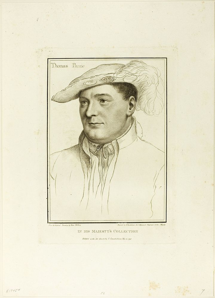 Sir Thomas Parry by Francesco Bartolozzi