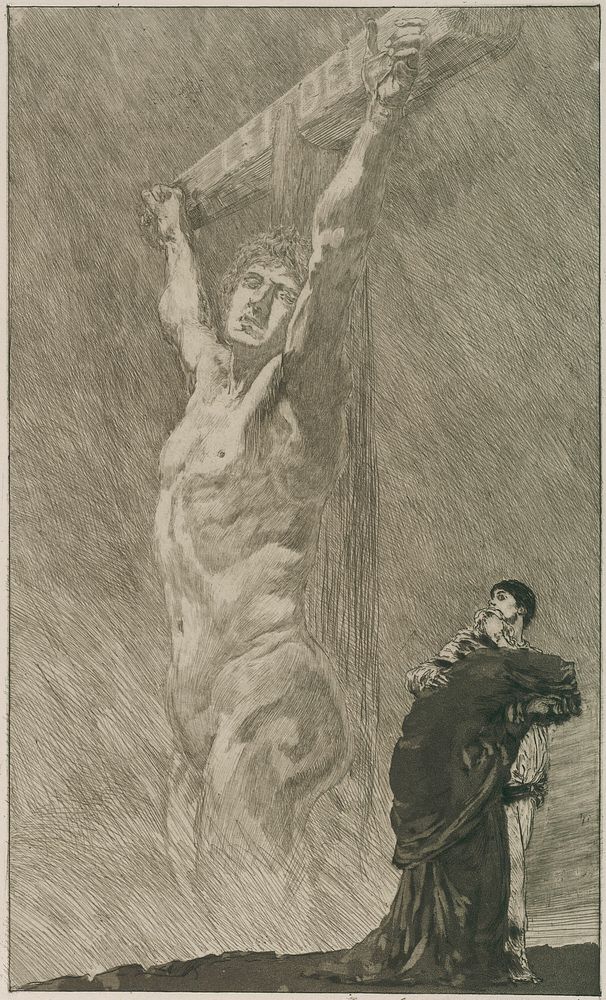 Suffer!, plate fourteen from A Life by Max Klinger