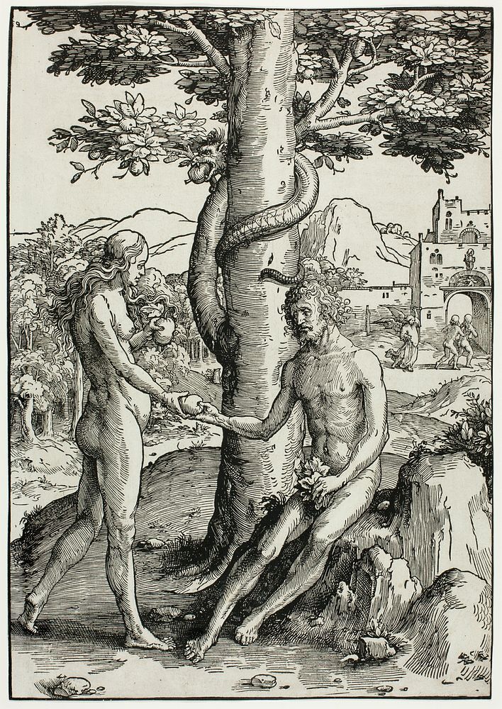Adam and Eve (The Fall of Man) by Lucas van Leyden