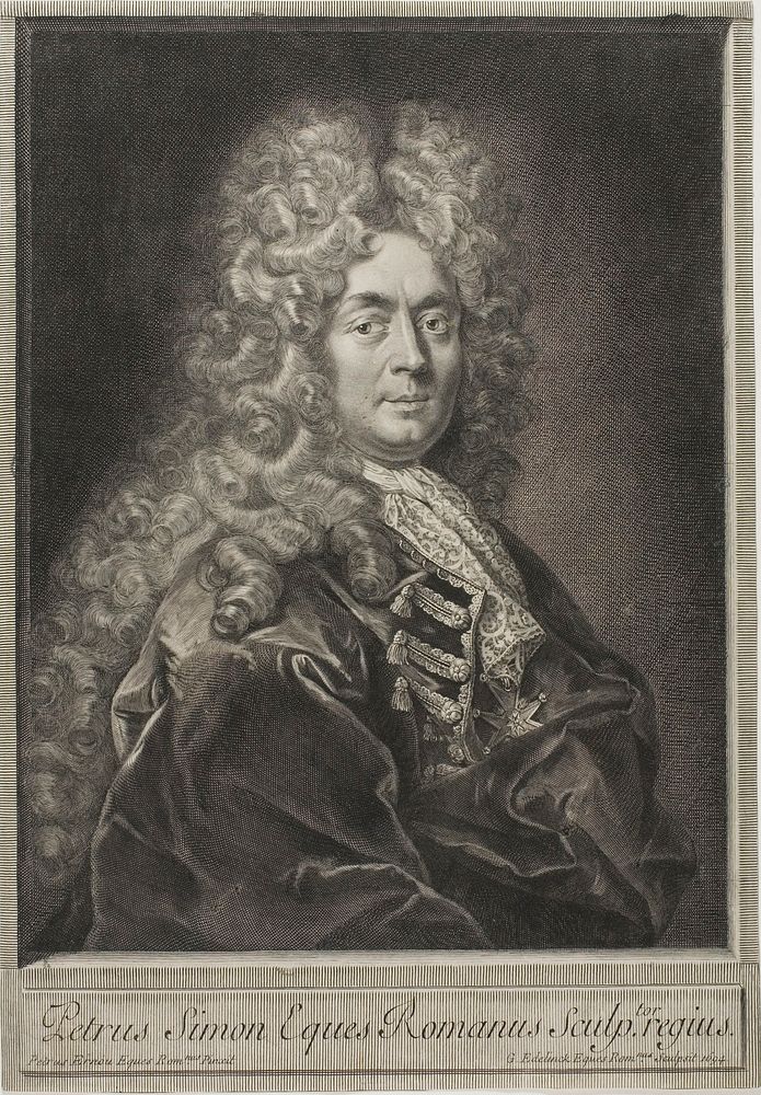 Pierre Simon, Engraver by Gérard Edelinck