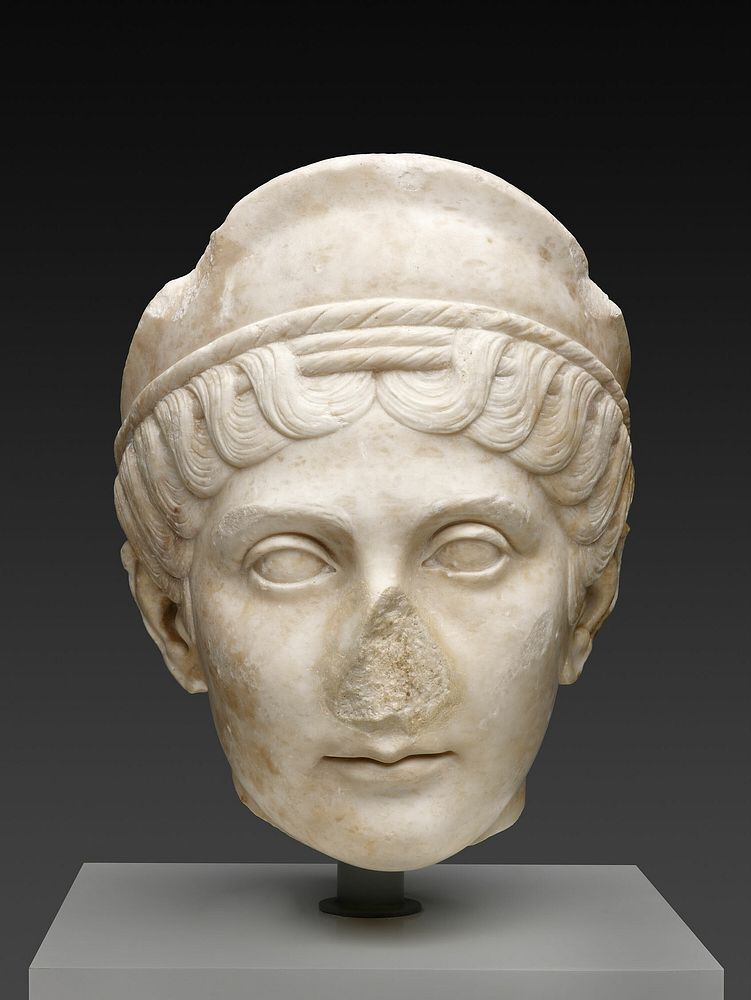 Portrait Head of a Woman by Ancient Roman