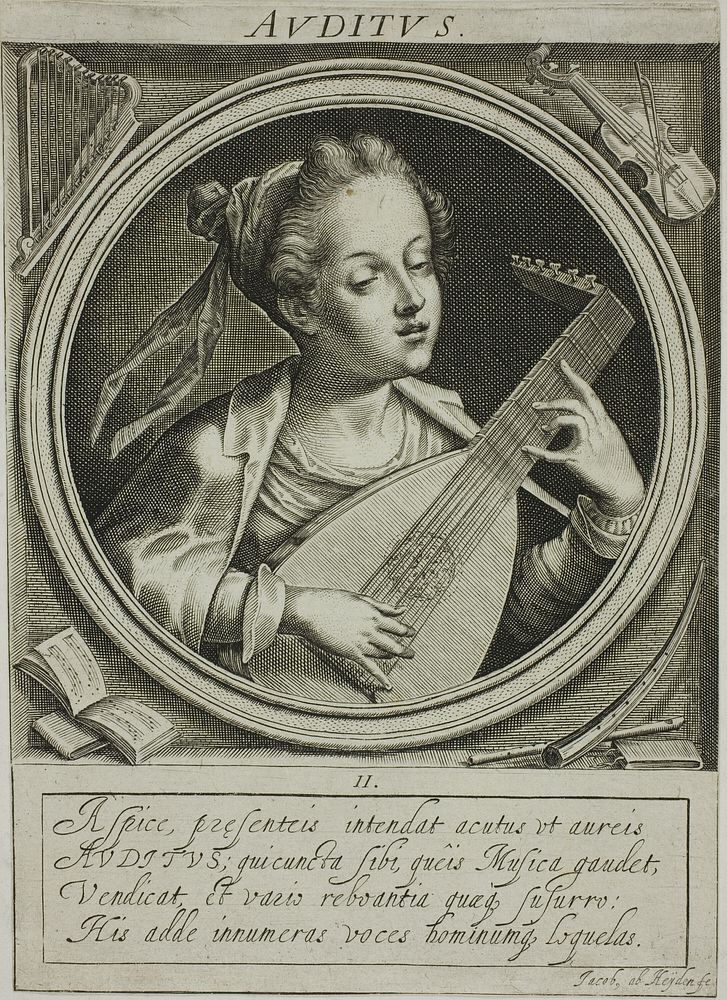 Sound, plate two from The Five Senses by Jacob van der Heyden