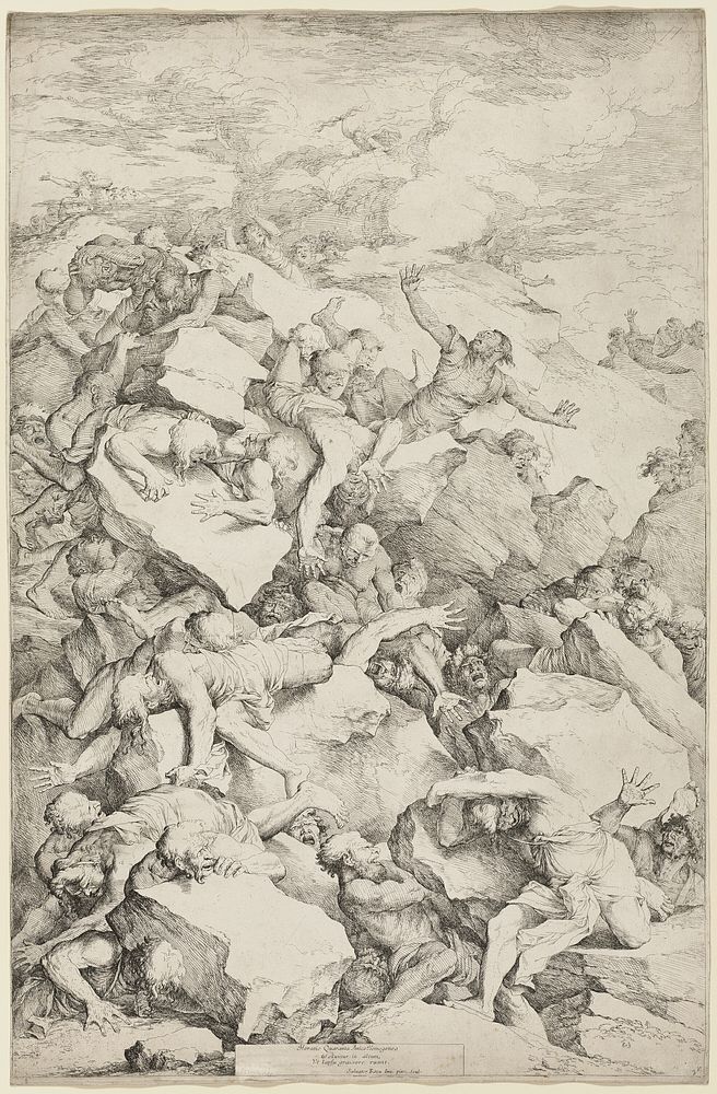 The Fall of the Giants by Salvator Rosa