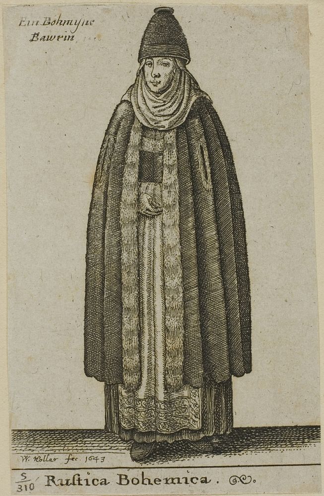 Peasant Woman from Bohemia by Wenceslaus Hollar
