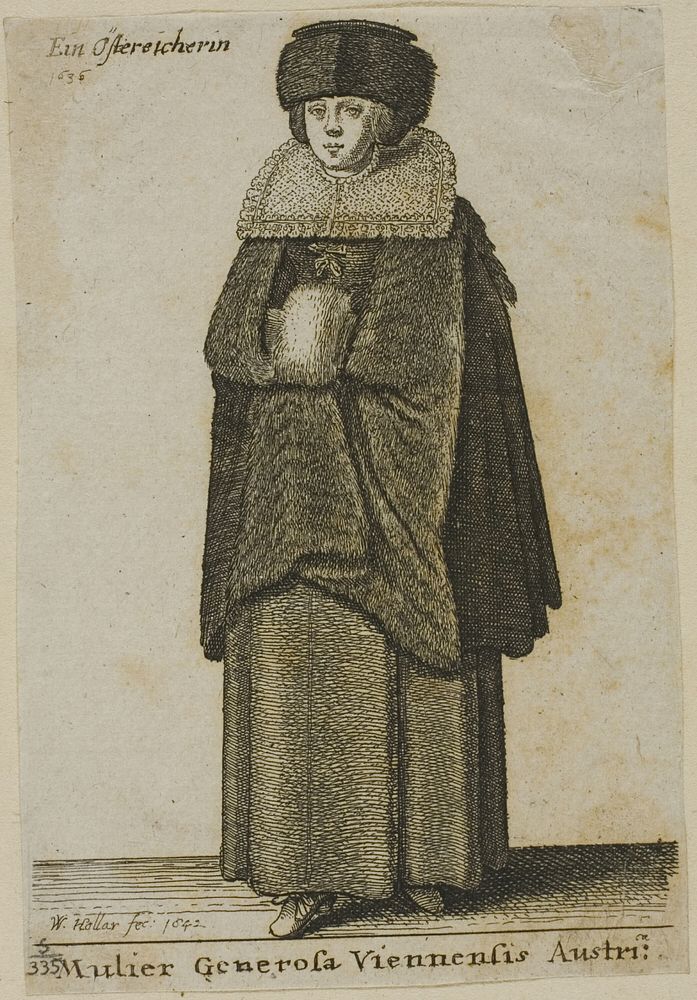 Woman from Vienna by Wenceslaus Hollar