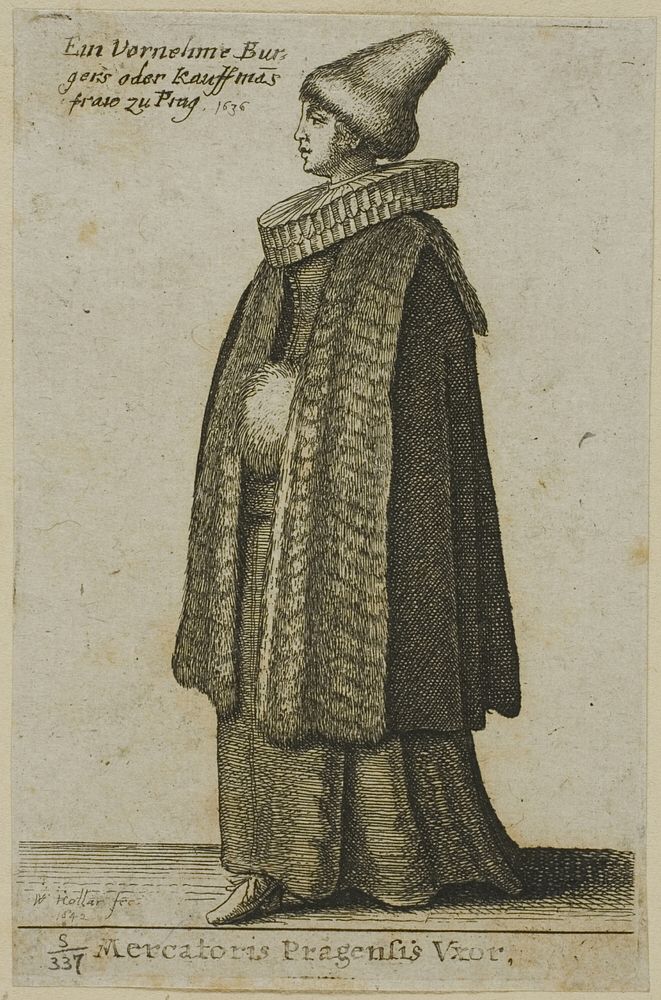 Bohemian Woman of Good Quality by Wenceslaus Hollar