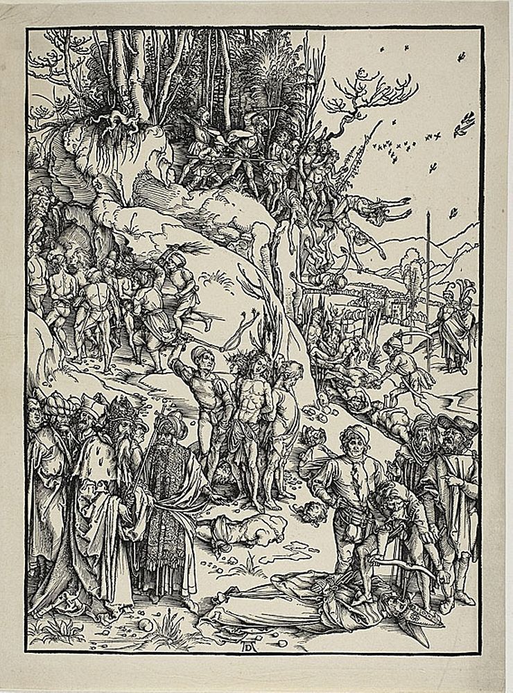The Martyrdom of the Ten Thousand by Albrecht Dürer