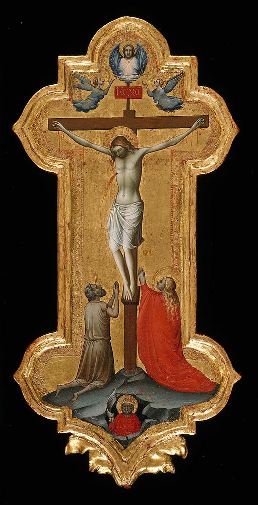 Processional Cross with Saint Mary Magdalene and a Blessed Hermit by Lorenzo Monaco