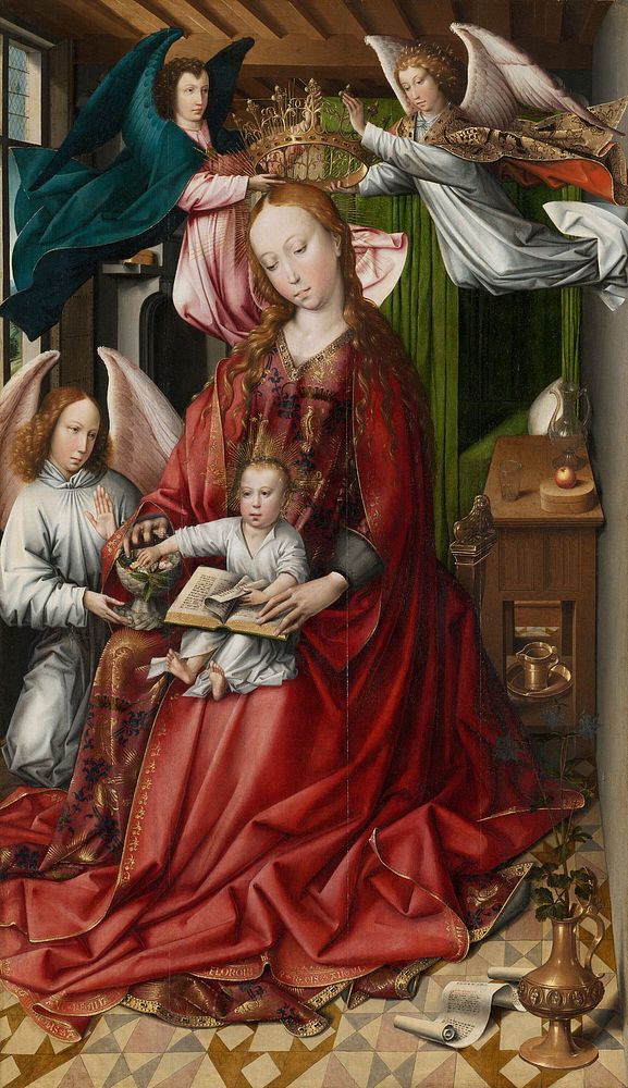 Virgin and Child Crowned by Angels by Colyn de Coter