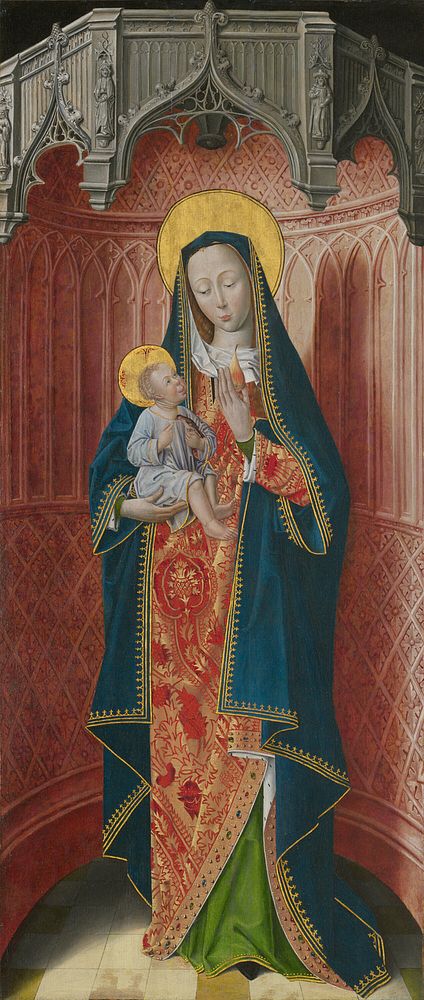Panels from the High Altar of the Charterhouse of Saint-Honoré, Thuison-les-Abbeville: Virgin and Child by French School