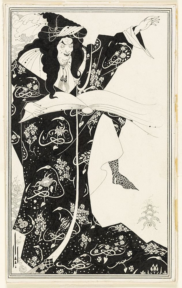 Virgilius the Sorcerer by Aubrey Vincent Beardsley