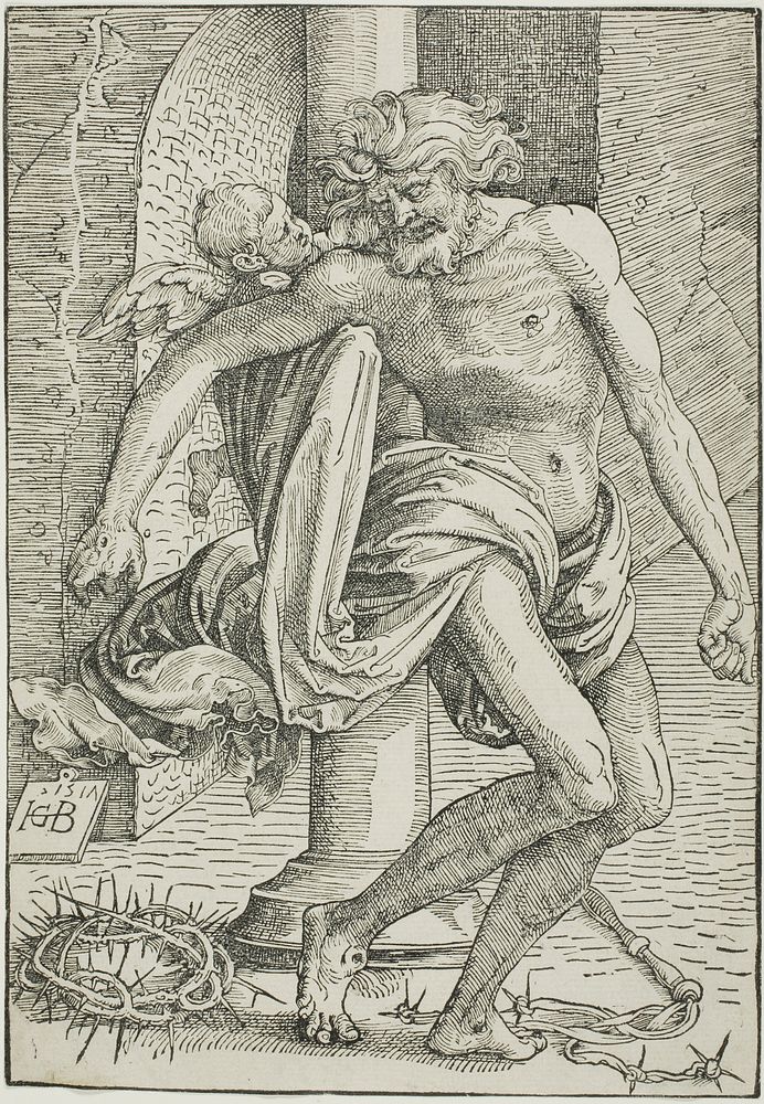 Man of Sorrows before the Column by Hans Baldung Grien