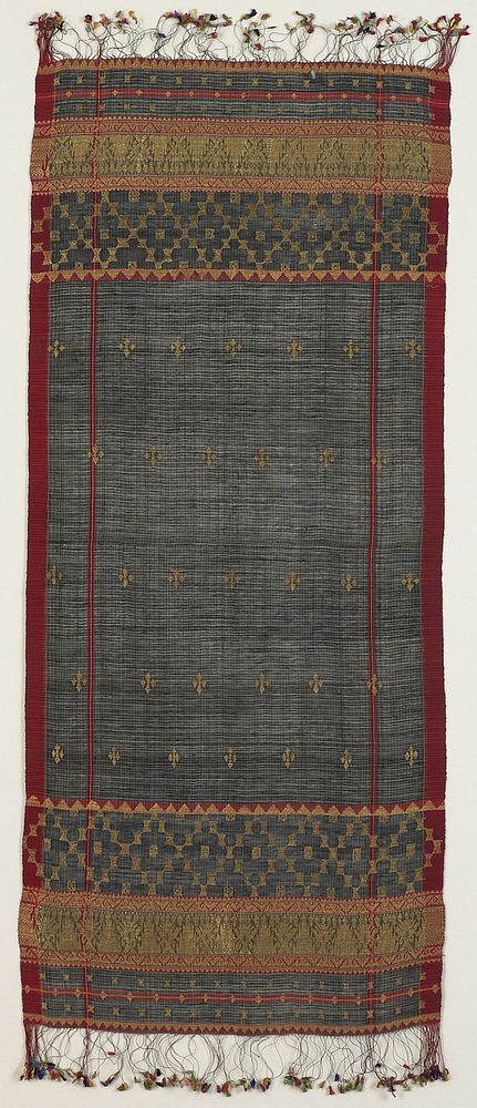 Shoulder or Head Cloth (selendang) by Minangkabau