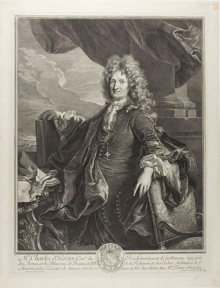 Charles d'Hozier, King's Genealogist by Gérard Edelinck