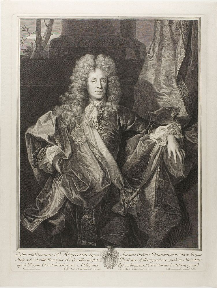 Portrait of Henning Meyercron by Cornelis Martinus Vermeulen