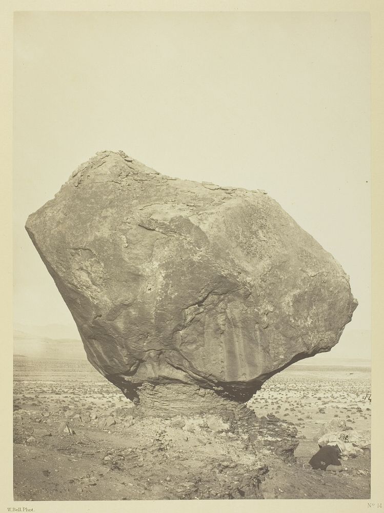 Perched Rock, Rocker Creek, Arizona by William H. Bell