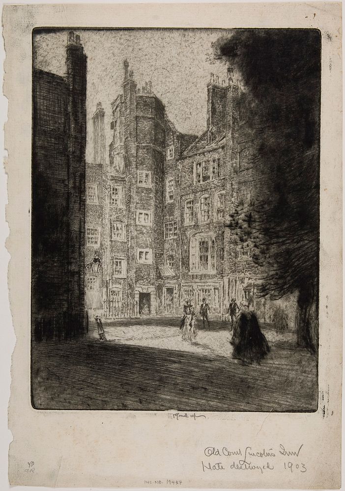 Old Court, Lincoln's Inn by Joseph Pennell