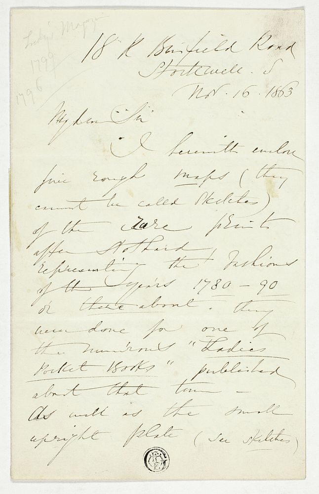 Letter from William Edward Frost by William Edward Frost