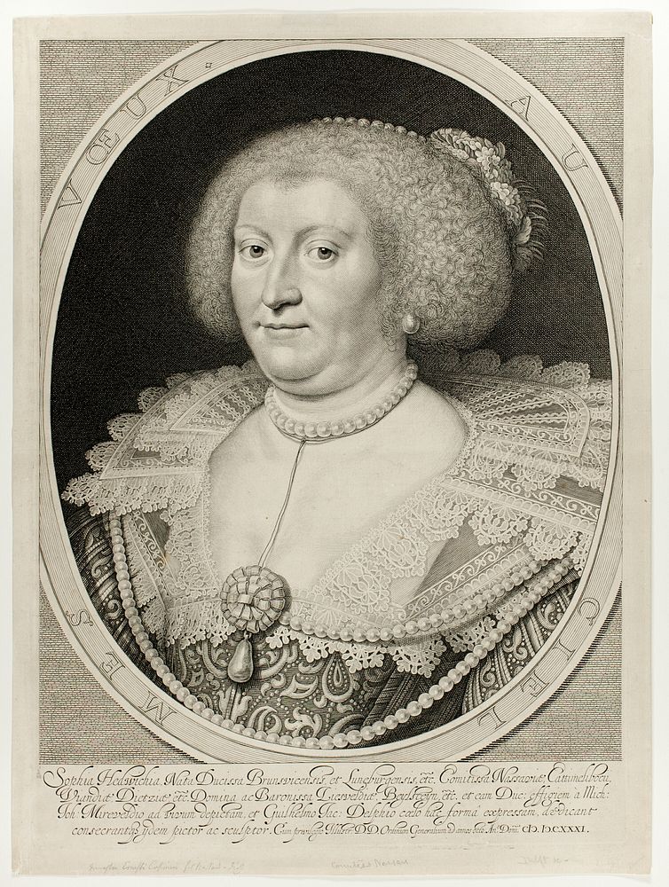 Sophia Hedwichia, Countess of Nassau-Dietz by William Jacobszoon Delff