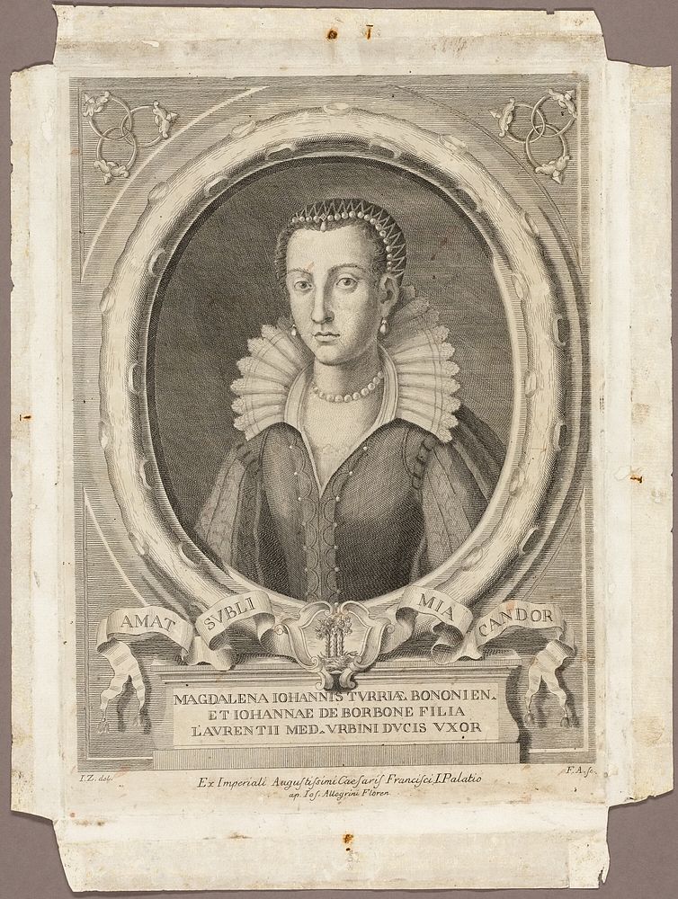Madeleine de la Tour d'Auvergne by Master F. A.