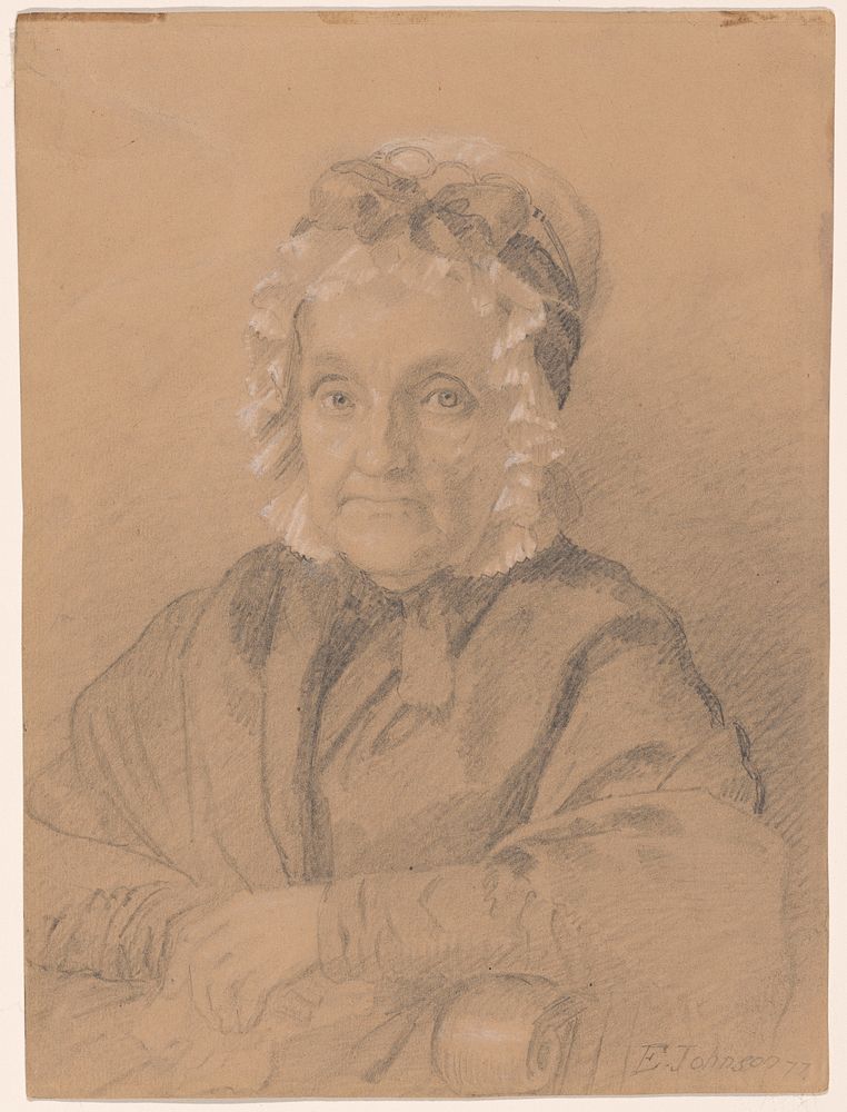 Portrait of Mrs. Jeremiah Chandler by Eastman Johnson