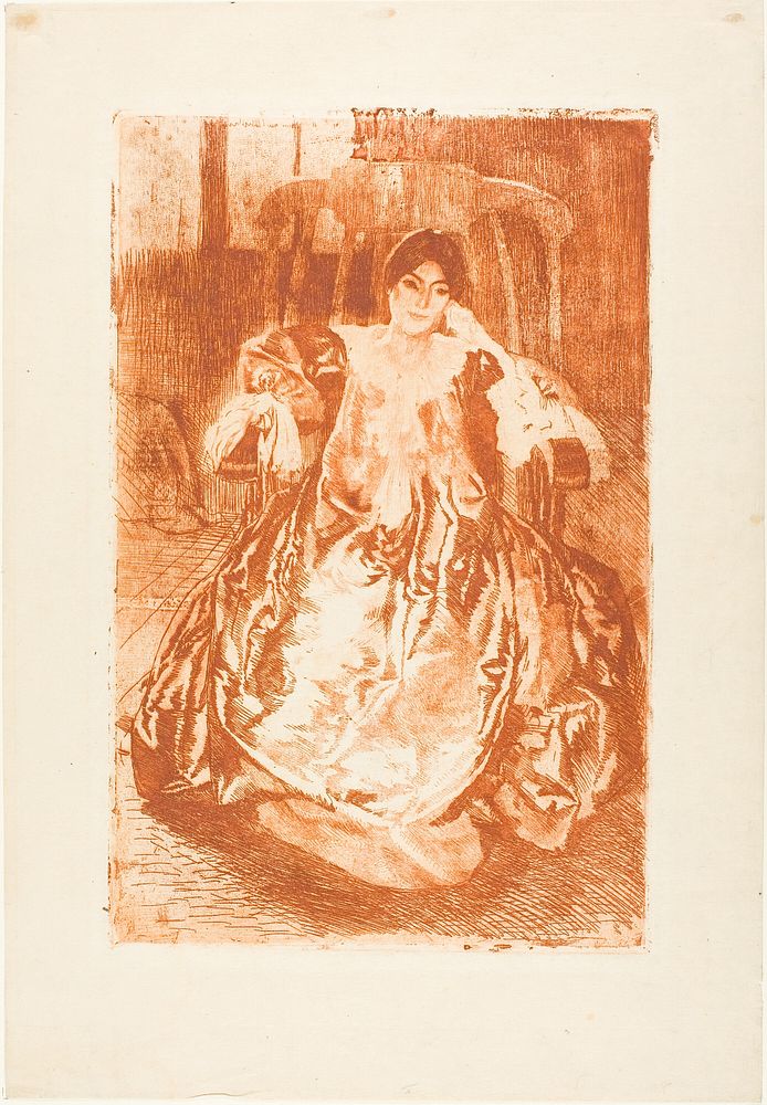 The Silk Dress by Albert Besnard