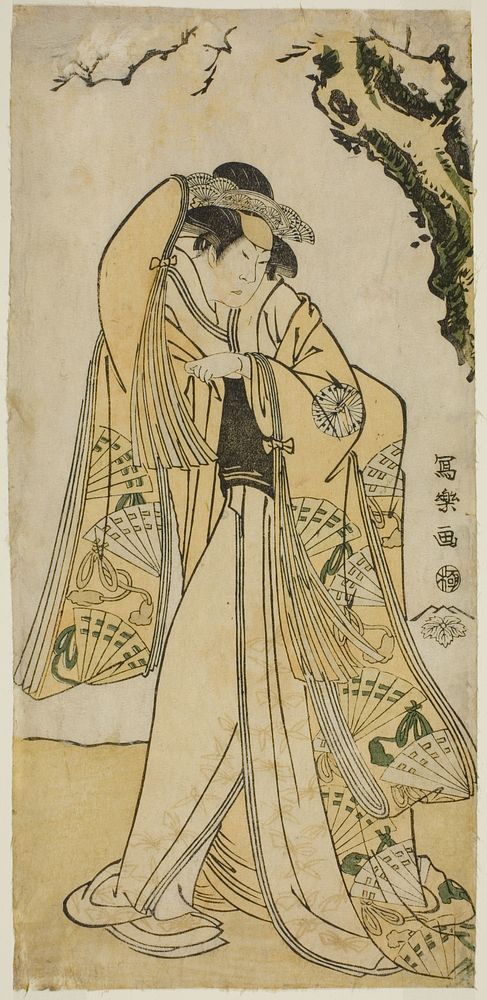 The actor Sakakiyama Sangoro as Princess Odae, the daughter of the Senior Regent Michinaga by Tōshūsai Sharaku